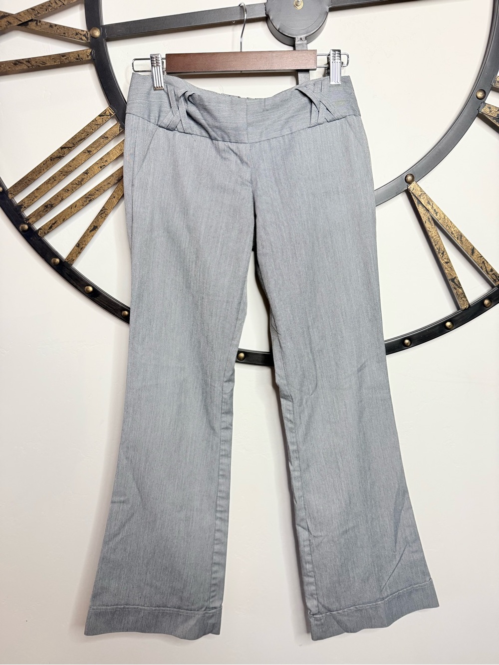 Charlotte Russe y2k Light Gray Boot Cut Dress Pants